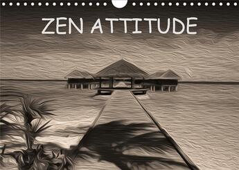 Couverture du livre « ZEN ATTITUDE (Calendrier mural 2020 DIN A4 horizontal) ; Composition graphique de tableaux en peinture numérique, sur le thème de la zen attitude. (Calendrier mensuel, 14 Pages ) » de Nadia Le Lay aux éditions Calvendo