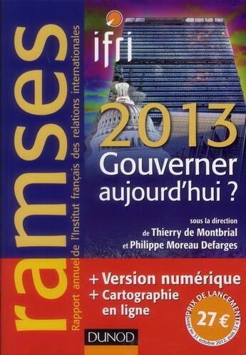 Couverture du livre « Ramsès 2013 ; gouverner aujourd'hui ? » de Ifri aux éditions Dunod