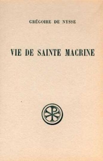 Couverture du livre « Vie de Sainte Macrine » de  aux éditions Cerf