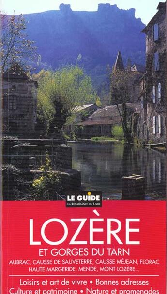 Couverture du livre « Lozere et gorges du tarn » de Felix Buffires aux éditions Renaissance Du Livre