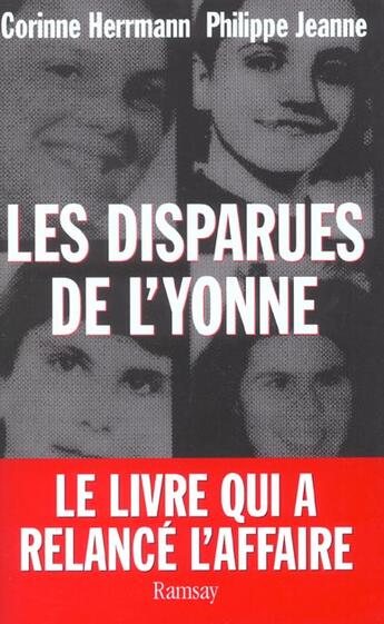 Couverture du livre « Les disparues de l yonne » de Hermann/Corinne aux éditions Ramsay