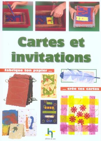 Couverture du livre « Cartes et invitations. fabrique ton papier... cree tes cartes » de Guillaume L. aux éditions De Saxe