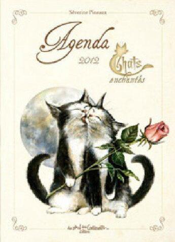 Couverture du livre « Agenda annuel des chats enchantés 2011/2012 » de Severine Pineaux aux éditions Au Bord Des Continents