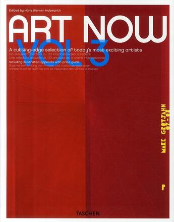 Couverture du livre « Art now t.3 » de H.W. Holzwarth aux éditions Taschen