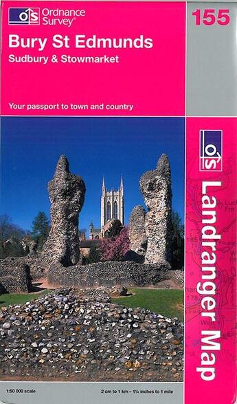 Couverture du livre « Bury st edmunds-sudbury » de  aux éditions Ordnance Survey