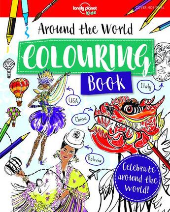 Couverture du livre « Around the world colouring book (édition 2019) » de Collectif Lonely Planet aux éditions Lonely Planet Kids