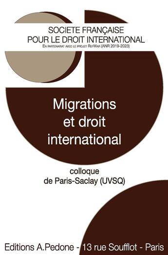 Couverture du livre « Migrations et droit international » de  aux éditions Pedone