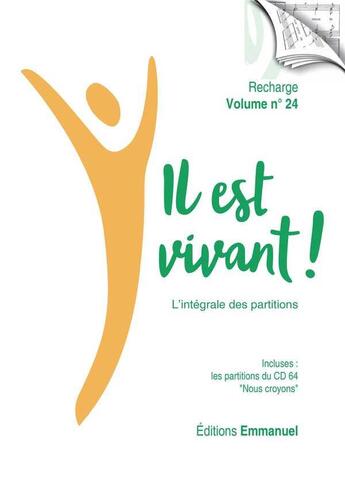 Couverture du livre « Recharge de partitions n°24 pour classeur 