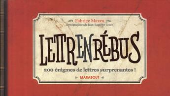 Couverture du livre « Lettrenrébus » de Fabrice Mazza aux éditions Marabout