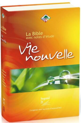 Couverture du livre « La Bible avec notes d'étude ; vie nouvelle » de  aux éditions Ste Biblique De Geneve