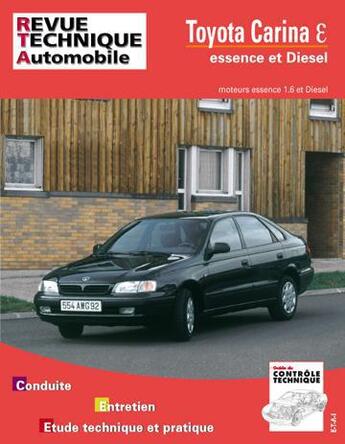 Couverture du livre « Toyota carina epsilon - moteurs essence 1.6 et diesel » de Etai aux éditions Etai