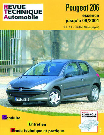 Couverture du livre « Peugeot 206 - moteurs essence 1.1, 1.4, 1.6 » de  aux éditions Etai