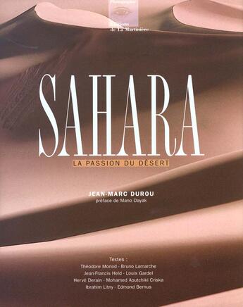 Couverture du livre « Sahara » de Jean-Marc Durou aux éditions La Martiniere