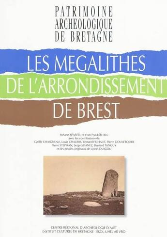 Couverture du livre « Mégalithes de l'arrondissement de Brest » de  aux éditions Icb