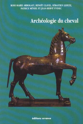 Couverture du livre « L'archeologie du cheval » de  aux éditions Errance