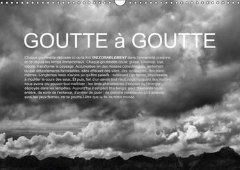 Couverture du livre « Goutte a goutte calendrier mural 2018 din a3 horizontal - l eau de la montagne a la mer » de Pasquiers O aux éditions Calvendo