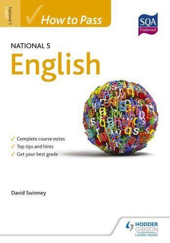 Couverture du livre « How to Pass National 5 English » de Swinney David aux éditions Hodder Education Digital