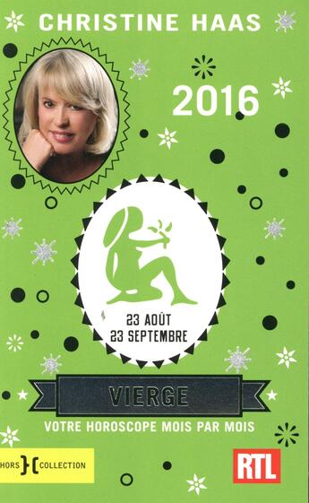 Couverture du livre « Vierge 2016 » de Christine Haas aux éditions Hors Collection