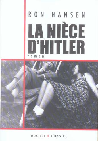 Couverture du livre « La niece d'hitler » de Ron Hansen aux éditions Buchet Chastel
