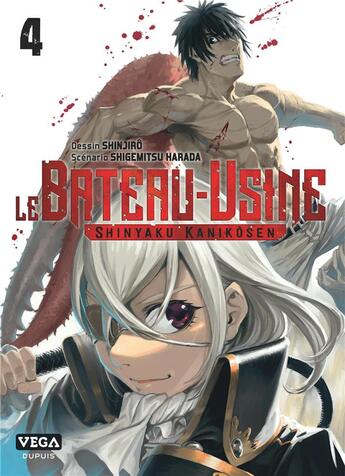 Couverture du livre « Le bateau-usine Tome 4 » de Shinjiro et Shigemitsu Harada aux éditions Vega Dupuis