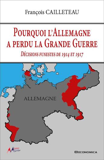 Couverture du livre « Pourquoi l'Allemagne a perdu la Grande Guerre : Décisions funestes de 1914 et 1917 » de Francois Cailleteau aux éditions Economica