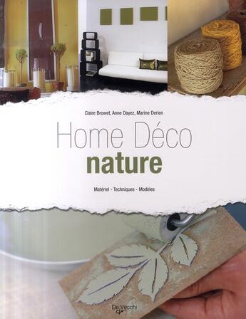 Couverture du livre « Home déco : nature » de  aux éditions De Vecchi