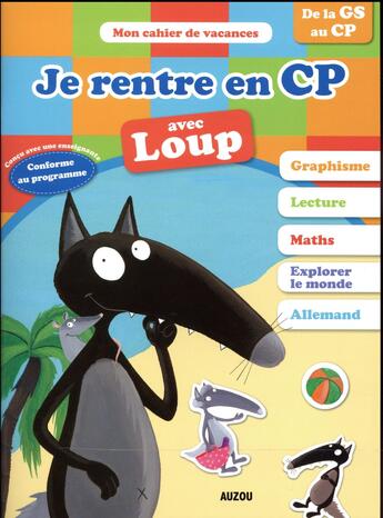 Couverture du livre « Cahier de vacances - je rentre en cp allemand avec loup » de Orianne Lallemand/El aux éditions Philippe Auzou