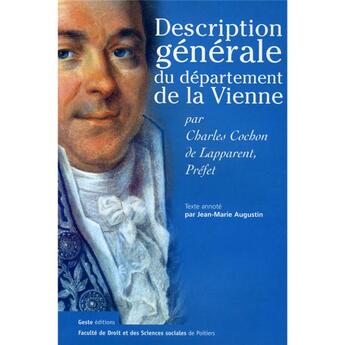 Couverture du livre « Description générale du département de la Vienne » de Charles Cochon De Lapparent aux éditions Geste