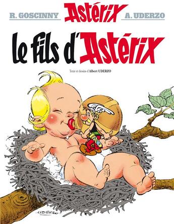 Couverture du livre « Astérix Tome 27 : le fils d'Astérix » de Rene Goscinny et Albert Uderzo aux éditions Albert Rene