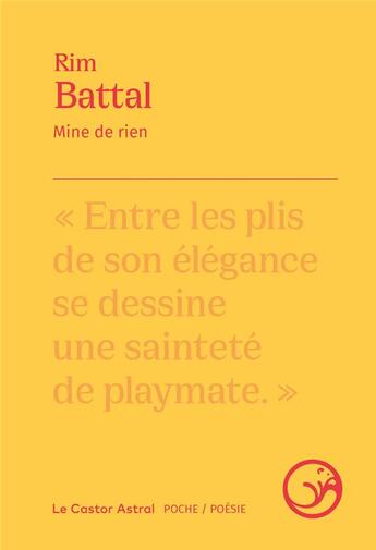 Couverture du livre « Mine de rien » de Rim Battal aux éditions Castor Astral