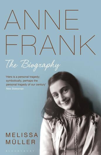 Couverture du livre « Anne Frank » de Muller Melissa aux éditions Epagine