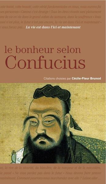 Couverture du livre « Le bonheur selon Confucius » de Cecile-Fleur Brunod aux éditions L'opportun