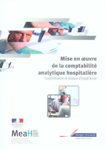 Couverture du livre « Mise en oeuvre de la comptabilite analytique hospitaliere » de Meah aux éditions Berger-levrault