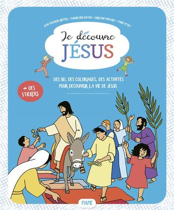 Couverture du livre « Je decouvre jesus - fichier enfant » de Christine Ponsard et Maguelone Du Fou et Marie Petiet aux éditions Mame