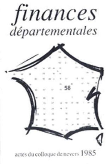 Couverture du livre « FINANCES DEPARTEMENTALES » de Pur aux éditions Pu De Rennes