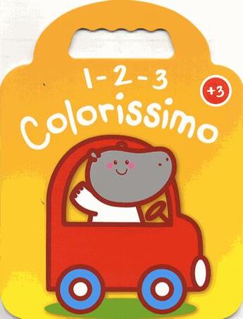 Couverture du livre « 123 colorissimo ; l'hippopotame » de  aux éditions Yoyo Books