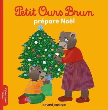 Couverture du livre « Petit Ours Brun prépare Noël » de Helene Serre-De Talhouet aux éditions Bayard Jeunesse