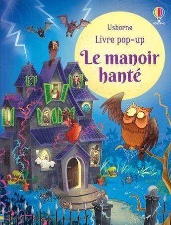 Couverture du livre « Le manoir hante - livre pop-up » de Taplin/Fiorin aux éditions Usborne