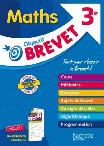 Couverture du livre « Objectif brevet - l'epreuve de maths » de Philippe Rousseau aux éditions Hachette Education