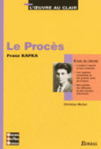 Couverture du livre « Etude le proces » de Mourad/Kafka/Michel aux éditions Bordas