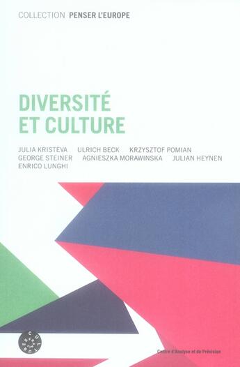 Couverture du livre « Diversité et culture » de  aux éditions Adpf