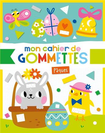 Couverture du livre « Mon cahier de gommettes - paques » de Atelier Cloro aux éditions 1 2 3 Soleil