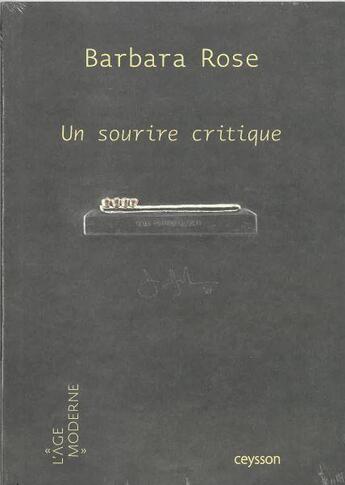 Couverture du livre « Barbara rose » de Rose Barbara aux éditions Iac Editions D'art