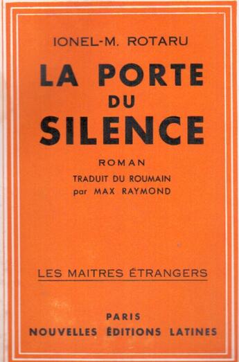 Couverture du livre « La porte du silence » de Ionel-M Rotura aux éditions Nel