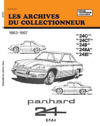 Couverture du livre « Panhard 24 c-24 ct-24 b-24 ba et 24 bt (63/67) n 17 » de Etai aux éditions Etai