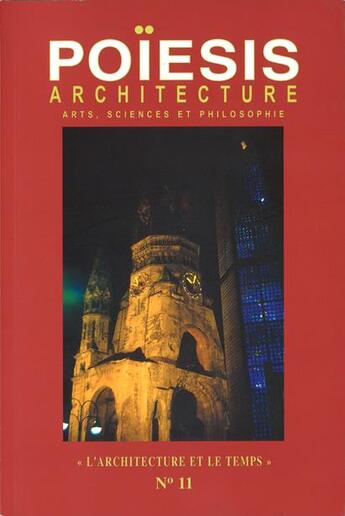 Couverture du livre « Architecture et temps » de  aux éditions Picard