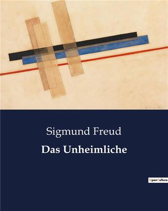 Couverture du livre « Das Unheimliche » de Sigmund Freud aux éditions Culturea