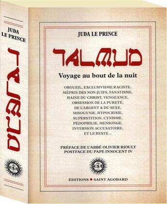 Couverture du livre « Talmud - voyage au bout de la nuit » de Juda Le Prince aux éditions Saint-remi