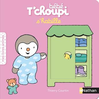 Couverture du livre « Bebe t'choupi s'habille » de  aux éditions Nathan