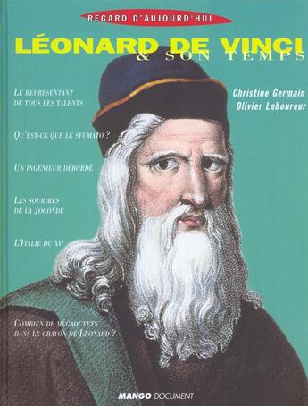 Couverture du livre « Leonard de vinci » de Gaussen Dominique aux éditions Mango